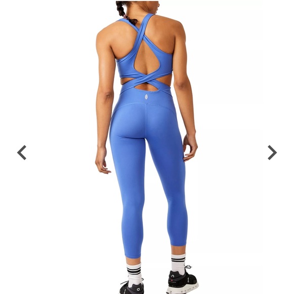 Free People FP Movement Women's Back It Up Bodysuit Blue - Picture 3 of 6